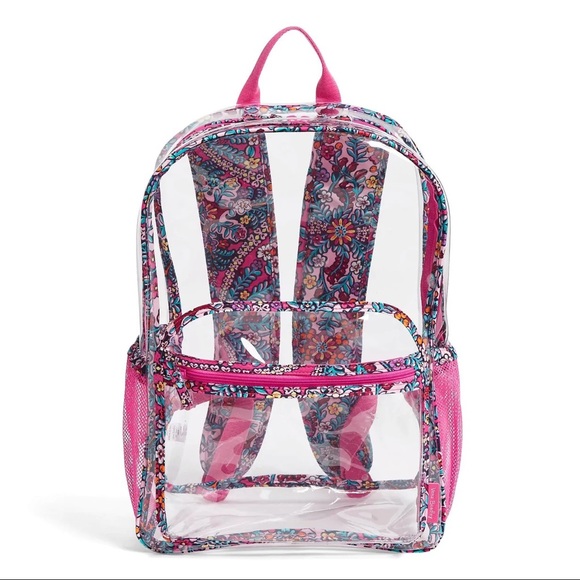 Vera Bradley Clear Clearly Colorful Large Backpack Kaleidoscope - Picture 5 of 13
